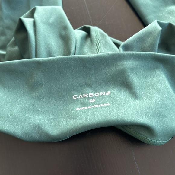 Carbon38 green leggings sparkle shimmer - Picture 5 of 7